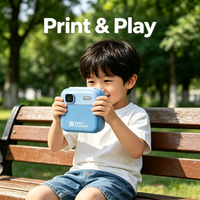 Kamera Instan Anak 48MP 2.4" IPS 1080P Cetak Thermal Tipe-C 1500mAh Kamera Anak MP3 Permainan Bawaan Dukungan Kartu TF 128GB