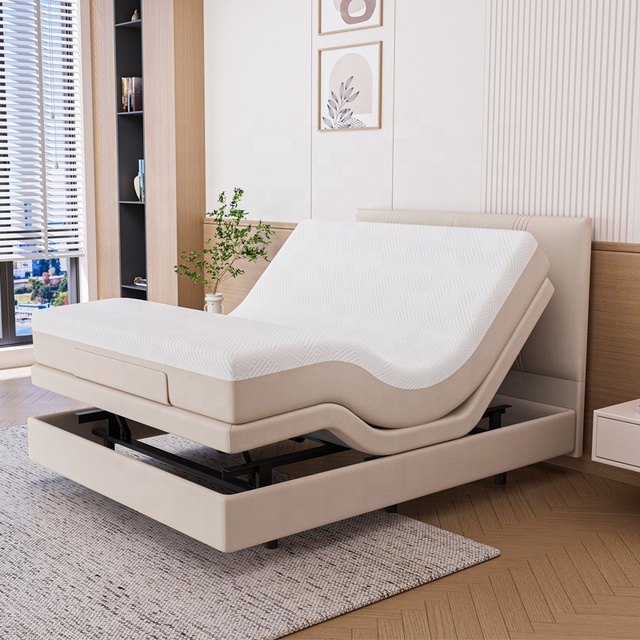 High Quality Head and Foot Control Massage Wireless Electric Adjustable Bed for Healthy Care