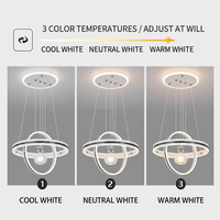 Luminaire suspendu pour restaurant, en fer, moderne, simple, lumière LED blanc chaud, ampoule tendance en forme de pomme, taille moyenne, pour salon