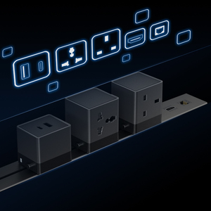 Office Desk Power Rail Track System <b>Socket</b> Outlet, Electrical Power Track <b>Socket</b> - Product Image 3