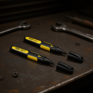 Marcadores Permanentes Stanley Fatmax, Paquete de 2, Tinta Negra, Uso Industrial Resistente, Garantía de 3 Años, Hecho en Italia - Product Image 2
