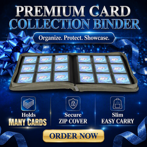   T178 แฟ้มหนังกันน้ำสองด้าน 9 ช่อง จุการ์ดเกม TCG ได้มากกว่า 200 ใบ สีเทา - Product Image 3