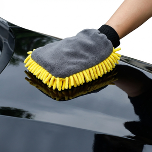 Gant de lavage auto en microfibre chenille double face, épais, pour nettoyage, cirage et detailing, couleurs bleu, vert, rouge, jaune, gris, à <span class=keywords><strong>prix</strong></span> avantageux - Product Image 4