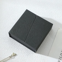 Boîte cadeau à double ouverture pour bijoux avec éponge pour bracelets, pendentifs, bagues, colliers, broches et boucles d'oreilles, boîte de rangement magnétique pour cadeaux