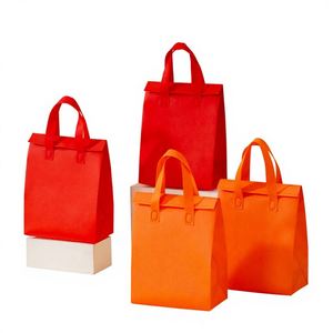Sac d'emballage thermique jetable personnalisé en non-tissé laminé aluminium pour barbecue, imprimé sérigraphié, avec bandoulière - Product Image 2