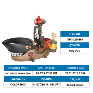 Nouveauté Lucky Toys : Bateau pirate requin en plastique avec musique et lumières – Vivez l'excitation et procurez des heures de joie sans fin aux enfants - Product Image 5