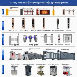 บูธรักษาความปลอดภัยของโรงแรมกลางแจ้งเคลื่อนย้ายได้โครงสร้างเหล็กกลมแบบทันสมัยพร้อมใช้งานสำหรับลานจอดรถและด่านเก็บค่าผ่านทาง - Product Image 5