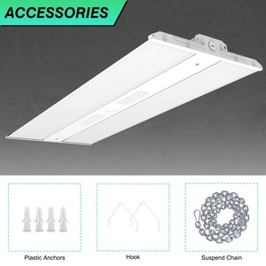 Lampe industrielle pour entrepôt, garage, bureau commercial, 80W /110W /165W /225W/300W/400W/500W, éclairage linéaire à LED haute luminosité - Product Image 6