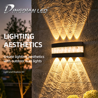 Lampe murale extérieure LED Dingdian, lampe murale LED pour hôtel, villa, cour, IP65 étanche, 6W 8W 10W, ABS, pour maison, commerce, jardin