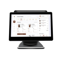 Système de point de vente à double écran tactile OEM Win-Dows 7/10 15.6 pouces Terminal tout-en-un de caisse enregistreuse de supermarché