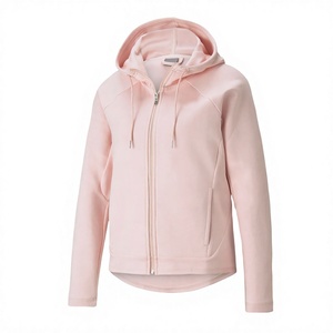 Sweat à capuche décontracté pour femme, hiver-automne, 100 % coton, respirant, coupe-vent, faible MOQ, prix de gros, style urbain - Product Image 1