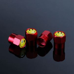 4 pièces/sac, capuchons de valve de pneu de voiture en aluminium personnalisables avec logo universel - Product Image 2