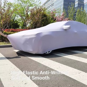 Housse de voiture personnalisée avec logo spécial pour <span class=keywords><strong>Bugatti</strong></span> Tourbillon 2026 Hybrid Hypercar, tissu en velours doux et élastique, protection UV de luxe - Product Image 5