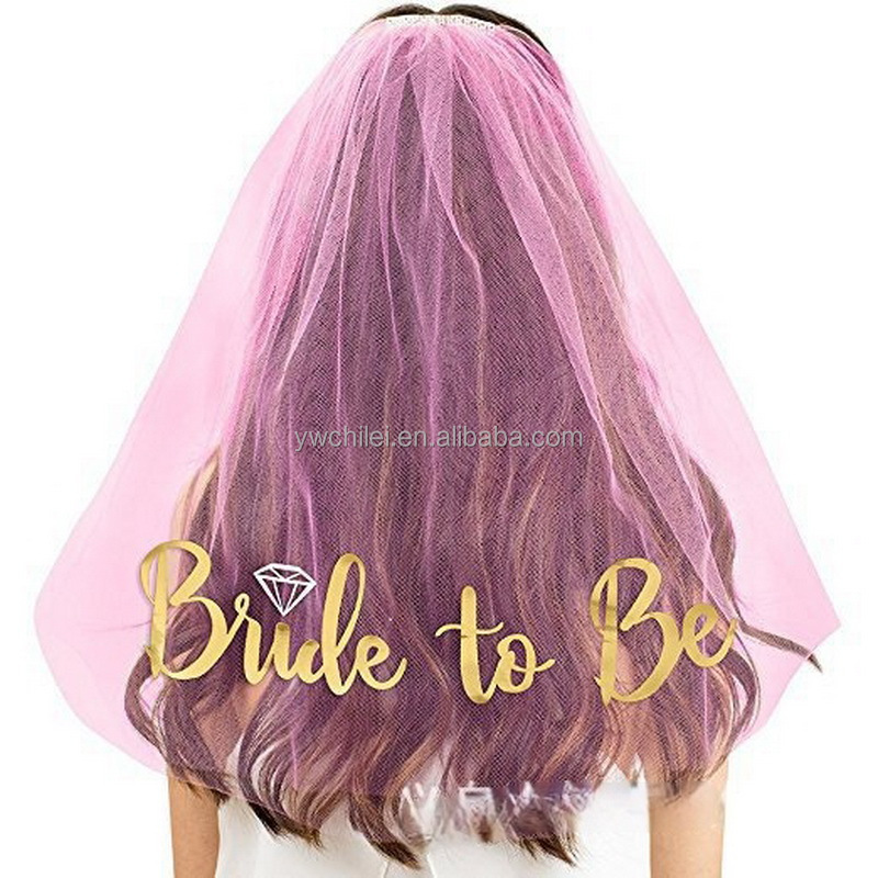 Праздничная Фата с принтом для невесты