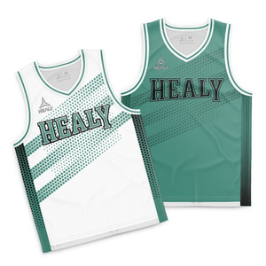 Camisetas de Baloncesto Healy 2026 Verde Bosque con Cuello en V, Cómodas y Ligeras, de Tela de Poliéster, sin Mangas, Unisex - Product Image 1