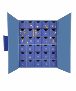 Noel hediyeleri için özel Advent takvim kutusu geri dönüşümlü malzemeler UV kaplama kabartma mat laminasyon - Product Image 2