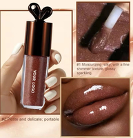 Vente en gros Lip Bunny Gloss à lèvres liquide longue tenue hydratant waterproof végétalien aux herbes Marron Chocolat Chatoyant Café