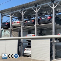 Système de stationnement vertical hydraulique pour SUV triple, capacité 3000 kg, avec groupe d'alimentation 5,5 kW