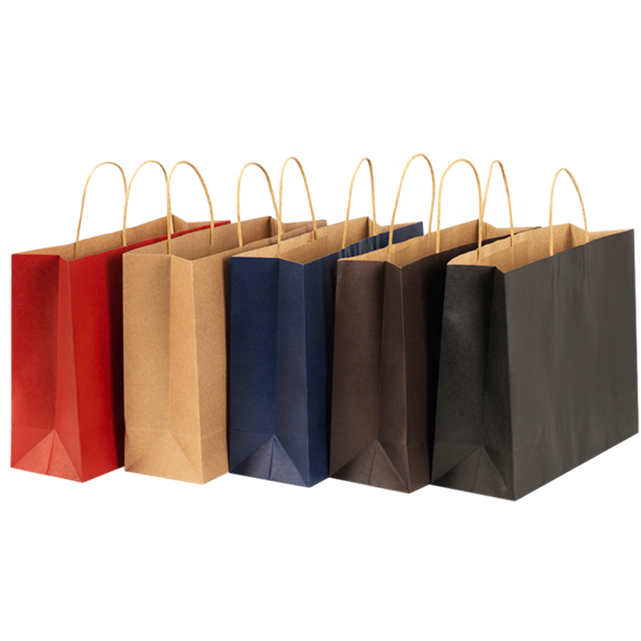 High End Custom logo Printing Brand Information Shopping Paper Bags Clothing Bags