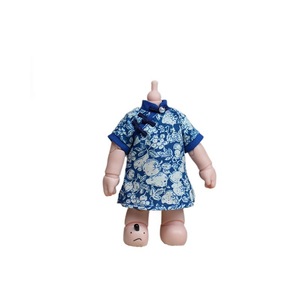 Zsiga 20Cm <b>Doll</b> Clothes Blue White <b>Porcelain</b> Cheongsam Traditional Chinese Style For Girls - Product Image 5
