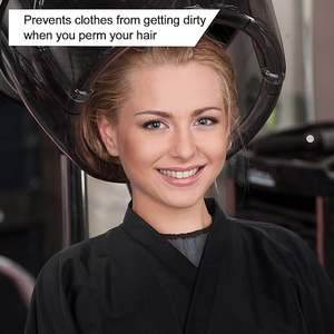 Maihary più economico commercio all'ingrosso impermeabile da salone abiti da salone nero camici per i clienti in poliestere capelli cliente camice per gli uomini delle donne - Product Image 6