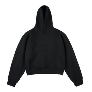 Nouveau produit Explosion Sweats à capuche <span class=keywords><strong>Techwear</strong></span> 500G en coton lourd, <span class=keywords><strong>sweat</strong></span>-shirts courts et amples pour hommes, <span class=keywords><strong>sweat</strong></span>-shirt américain de style streetwear 33 - Product Image 4