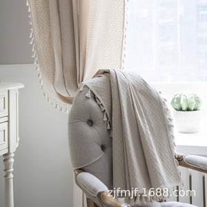 American Cross-Border pour <span class=keywords><strong>Amazon</strong></span> Fini Tic-Tac-Toe Semi-Shading Bay Window Rideau court pour chambre à coucher et cuisine Vente en gros - Product Image 2