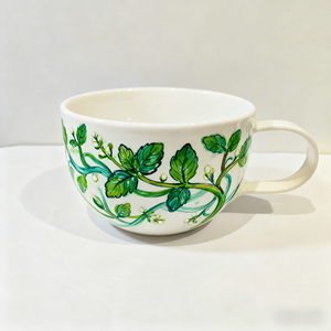 Custom Handmade Ceramic Porcelain Handpainted <strong>Liqueur</strong> Glass - Personalized Photo Pattern Coffee Mug - Holiday Gift - Product Image 4