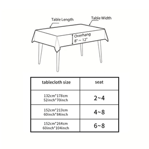 नए क्रिसमस उज्ज्वल लाल टेबलसूट उत्सव वाटरप्रूफ नए साल होम रेस्तरां पार्टी टेबलसूट - Product Image 6