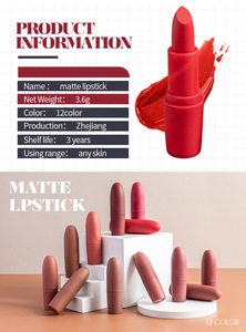 Lápiz <span class=keywords><strong>Labial</strong></span> Mate con Efecto Blur, Aceite Mineral, Fórmula Hidratante Fácil de Aplicar, Larga Duración Natural, Pigmentos Perlados, Tamaño Pequeño - Product Image 6