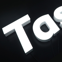 Lettres en acrylique LED durables YIJIAO, logo 3D, lettres lumineuses extérieures éclairées par l'avant pour supermarché