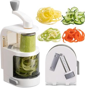 4-in-1 xoay lưỡi Rau spiralizer <span class=keywords><strong>Veggie</strong></span> <span class=keywords><strong>ZUCCHINI</strong></span> <span class=keywords><strong>Noodle</strong></span> <span class=keywords><strong>Maker</strong></span> với cốc hút mạnh mẽ xoắn ốc Rau cắt <span class=keywords><strong>Slicer</strong></span> - Product Image 1