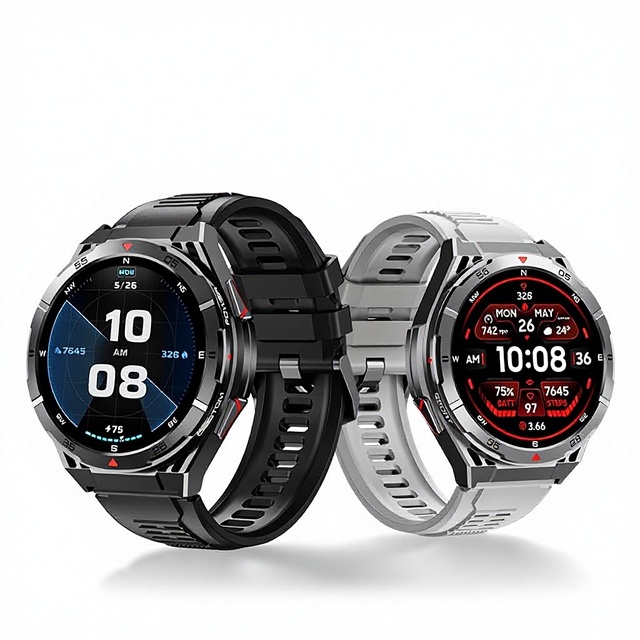 Smart Watch Outdoor GPS for for Call Health Monitoring Long Endurance Waterproof AMOLED Silicone Band Sports Magnetic