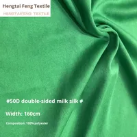 Tissu en Soie de Lait 100% Polyester Imprimé, Doublure Tricotée Haut de Gamme, Double Face Anti-Boulochage 50D pour Hauts d'Enfants Filles