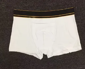 Calzoncillos bóxer de diseñador de lujo para hombre, talla M-2XL, ropa interior, pantalones cortos, calzoncillos con borde dorado, 5 colores - Product Image 4