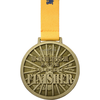 Médaille de sport en métal personnalisée en gros Conception du fabricant Impression UV Technique de coulée pour les souvenirs de course de marathon