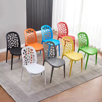Chaise de salle à manger en plastique PP moulé empilable multicolore OEM ODM pour restaurant, banquet, hôtel, maison, certifiée CE, marque Shining