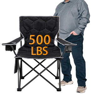Chaise de camping pliable portable surdimensionnée pour patio et voyage - Product Image 3