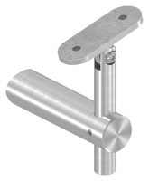 SS316L Finition Miroir 42.4mm En Acier Inoxydable Main Courante Escalier Rampe Accessoires Extérieur Centre Commercial Escalier Support Hors Axe Tube
