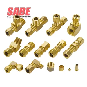 China Supplier brass DOT 1/8" 1/4" 3/8" 1/2" 5/8" 3/4" air brake hose fittings DOT Air Brake push in Fittings For Nylon Tubing