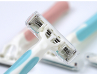 Rasoir jetable pour homme de haute qualité, 6 lames en acier inoxydable, vente en gros, rasoir de sécurité pour le corps, lames remplaçables