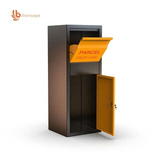 Outdoor parcel delivery box large parcel drop box smart outdoor galvanized steel mailbox