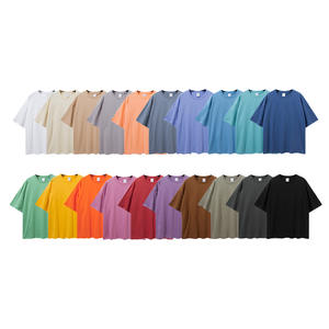 Camiseta de Hombre de Algodón Grueso, Personalizable, de Manga Corta, Hombros Caídos, Estilo Holgado, Modelo Nuevo, Cuello Redondo, Alta Calidad - Product Image 6