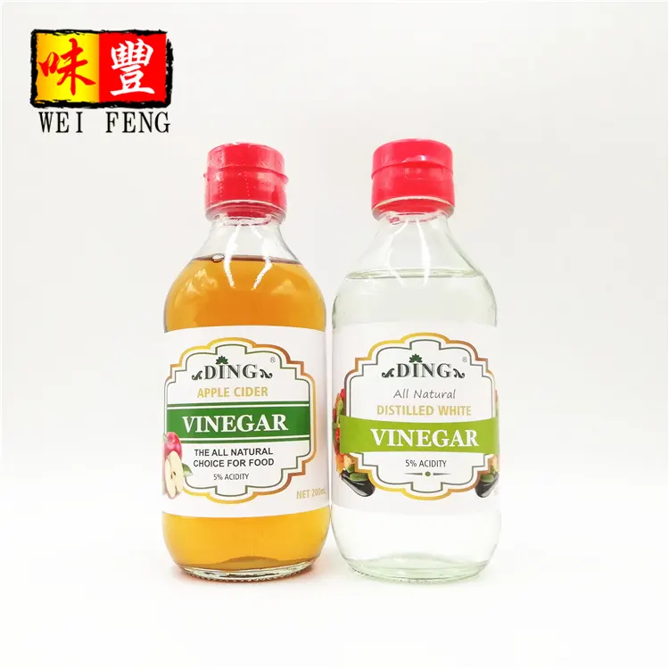 Nhà Sản Xuất OEM Nhà Cung Cấp Bán Buôn Khỏe Mạnh 200Ml Vinagre Ngô Chưng Cất 5% Axit Giấm Trắng Tự Nhiên