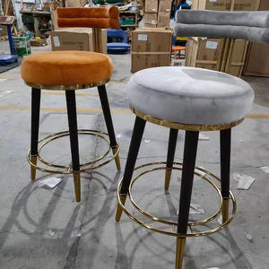 Kursi Bar Tinggi Modern Mewah Putih Kustom dari Kayu untuk Hotel, Dapur, Pulau Dapur, Kursi Tinggi untuk Restoran - Product Image 6