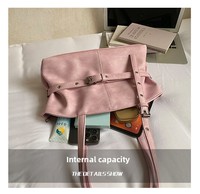 Tas Tote Retro untuk Perjalanan, Tas Tangan Wanita, Bergaya Kasual, Kapasitas Besar, Tas Selempang, Tas Ketiak, Resleting, Bahan Poliester