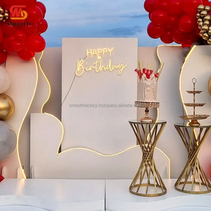 ชุดซุ้มฉากหลัง LED สำหรับงานเลี้ยงวันเกิดงานเลี้ยงงานแต่งงานงานอีเว้นท์สำหรับเด็กพร้อมป้ายไฟนีออน - Product Image 6