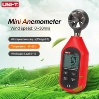 Anémomètre portatif UNI-T UT363 UT363BT, mesure numérique de la vitesse du vent, testeur de température, affichage LCD, débitmètre d'air L60