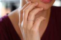 Bague de mariage VLOVE Eternity en diamant cultivé en laboratoire, or massif 14 carats, pour femme, fiançailles, anniversaire, bijoux personnalisés