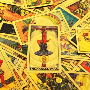 Oracle avec feuille <span class=keywords><strong>d</strong></span>'<span class=keywords><strong>or</strong></span>, cartes de tarot de haute qualité à bordure dorée avec boîte magnétique, cartes <span class=keywords><strong>d</strong></span>'affirmation pour 365 jours - Product Image 5